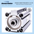 Thin Compact Aluminum Alloy Pneumatic Cylinder Pistons Double Acting Air Cylinder